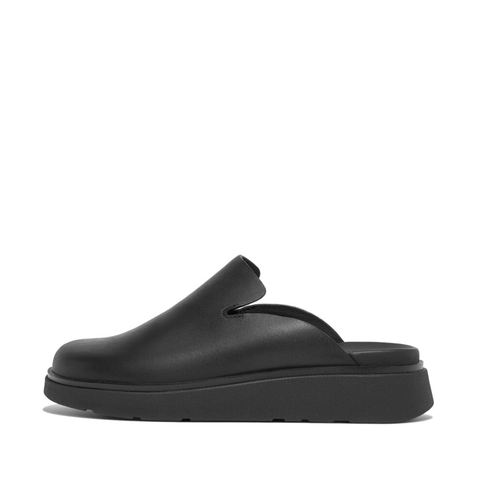 FitFlop Gen-FF Leather Mules BlackFitFlop Gen-FF Leather Mules Black