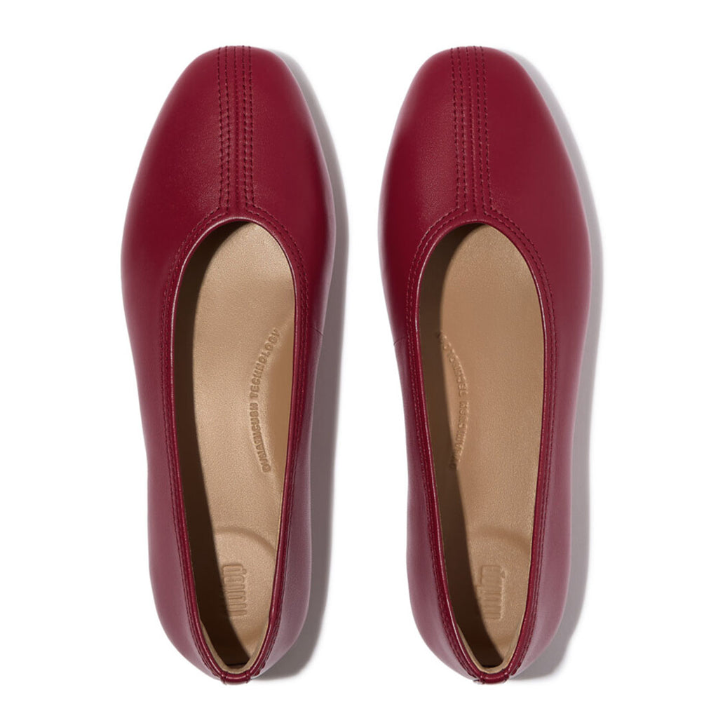 DELICATO High-cut Soft-leather Ballet Flats