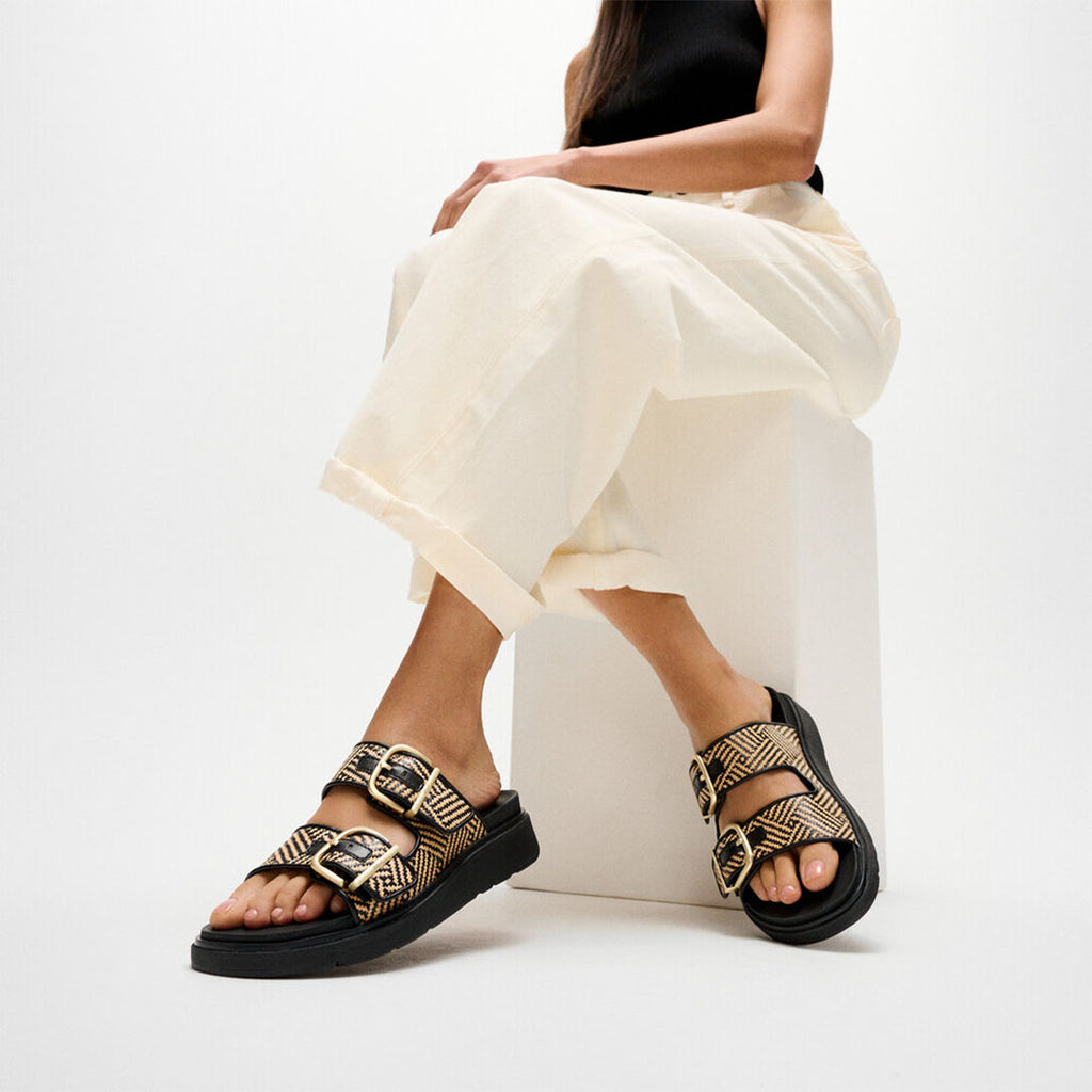 GEN-FF Buckle Graphic-weave Two-bar Slides