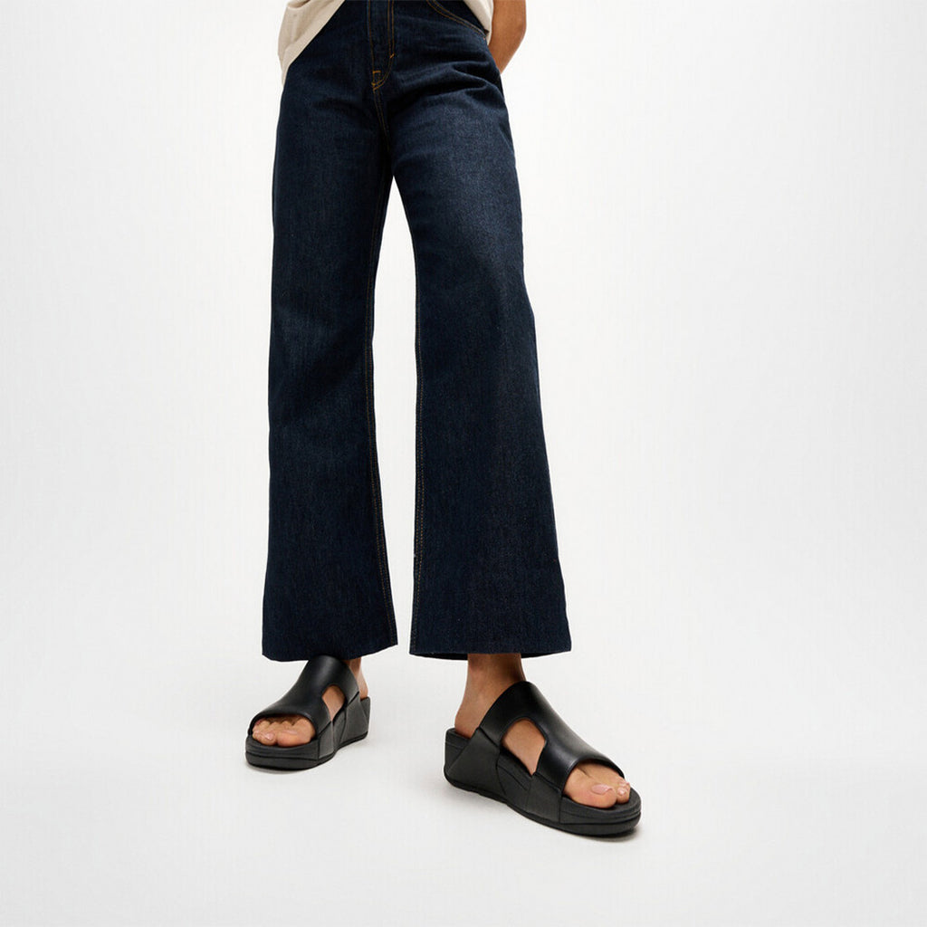 LULU Leather H-Bar Slides