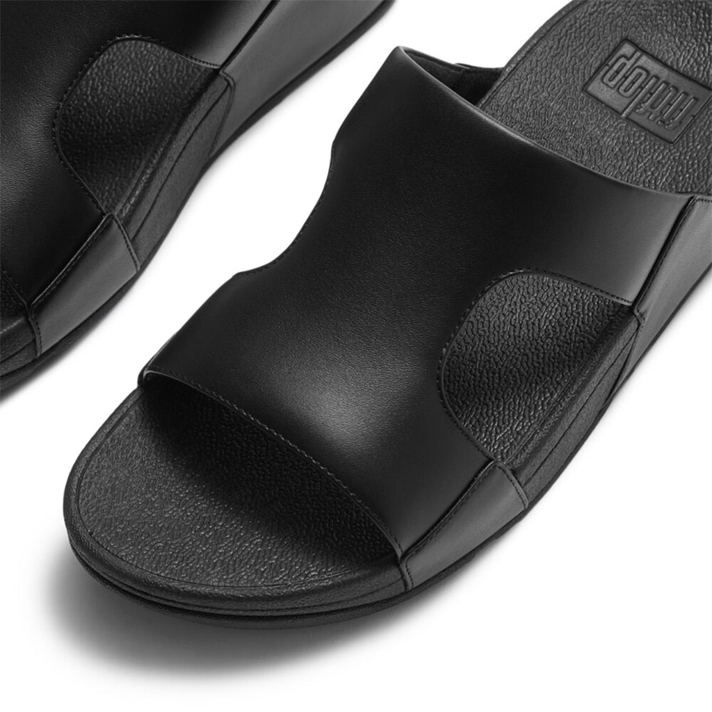 LULU Leather H-Bar Slides