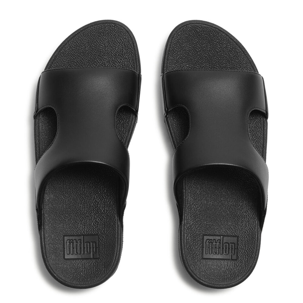 LULU Leather H-Bar Slides