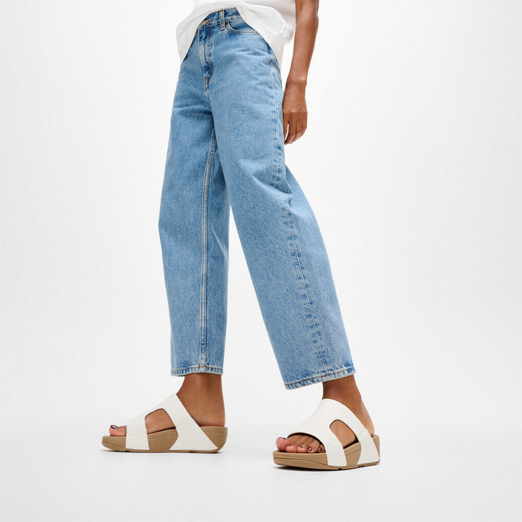 LULU Leather H-Bar Slides