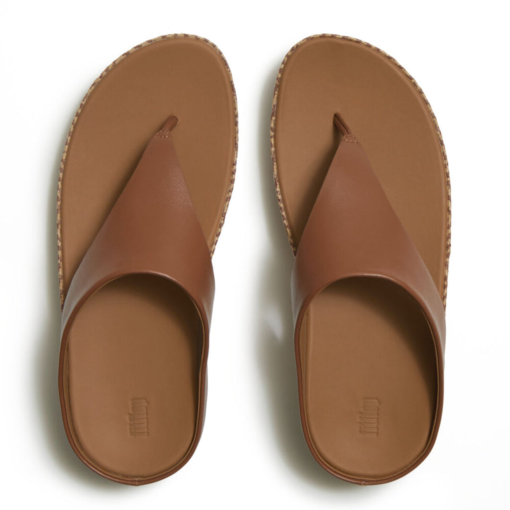 LULU Lux Graphic-weave Leather Toe-post Sandals