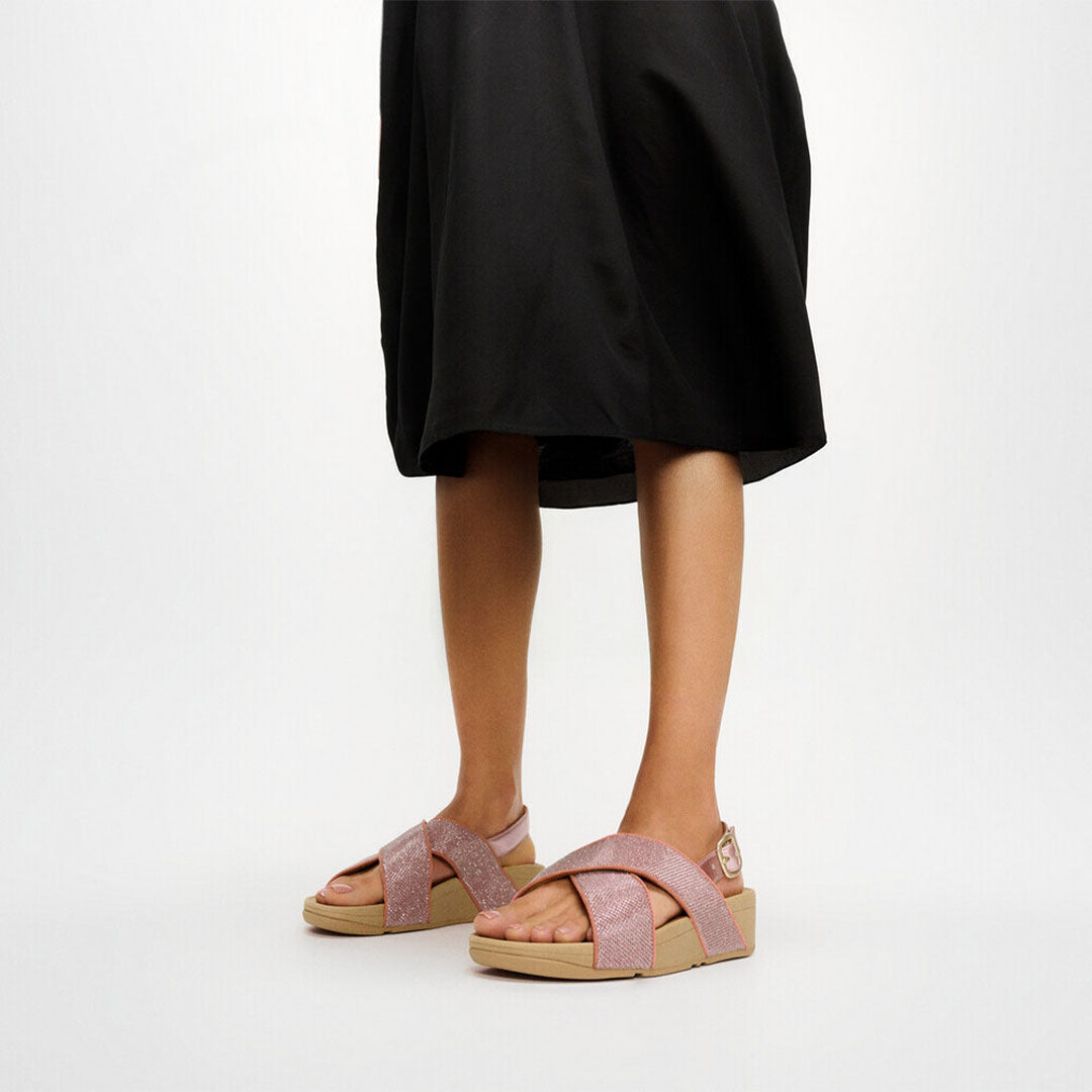 LULU Shimmerglitz Back-Strap Sandals