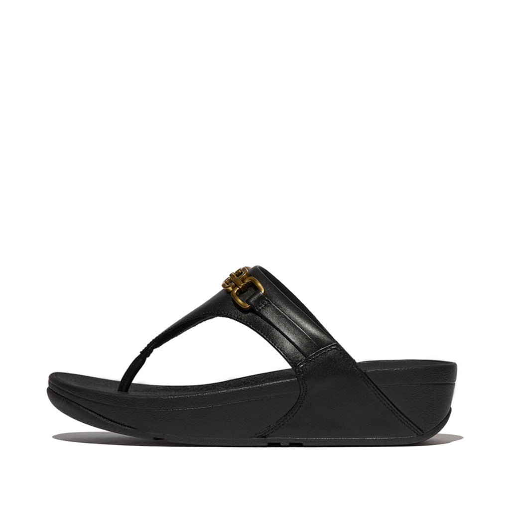 FitFlop Lulu sandals featuring ergonomic comfort and a chunky square chain for chic statement detail