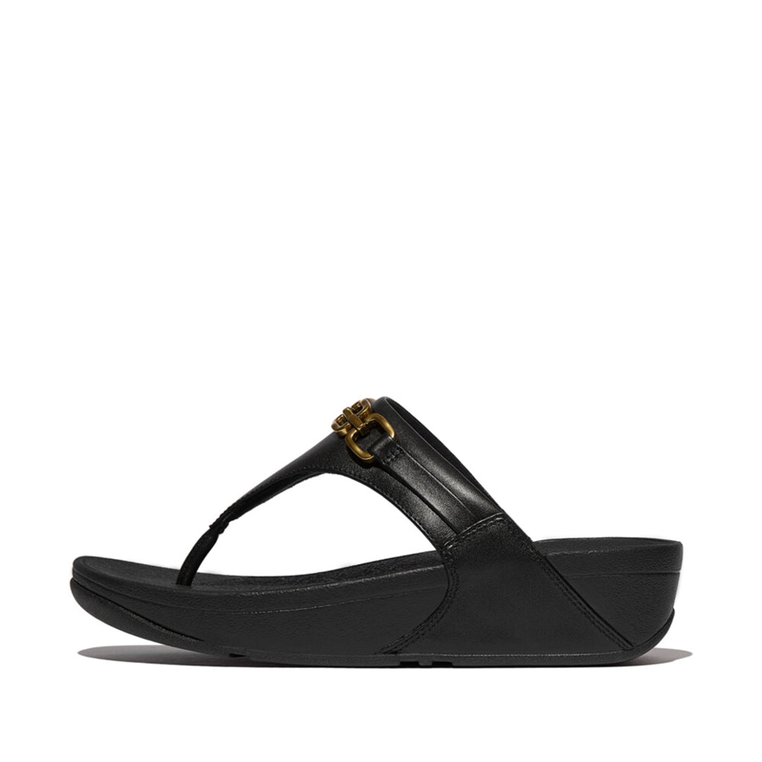 FitFlop Lulu sandals featuring ergonomic comfort and a chunky square chain for chic statement detail