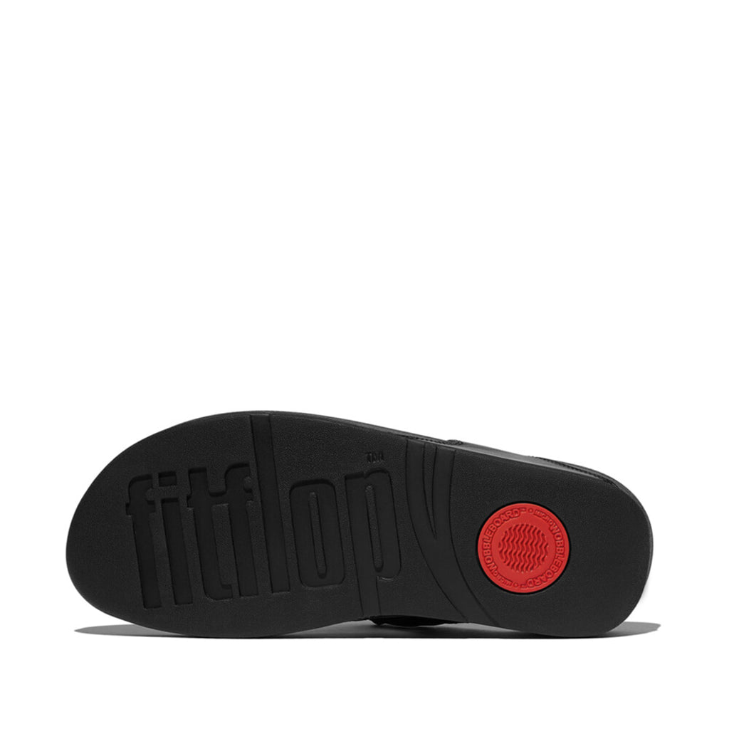 FitFlop Lulu sandals featuring ergonomic comfort and a chunky square chain for chic statement detail