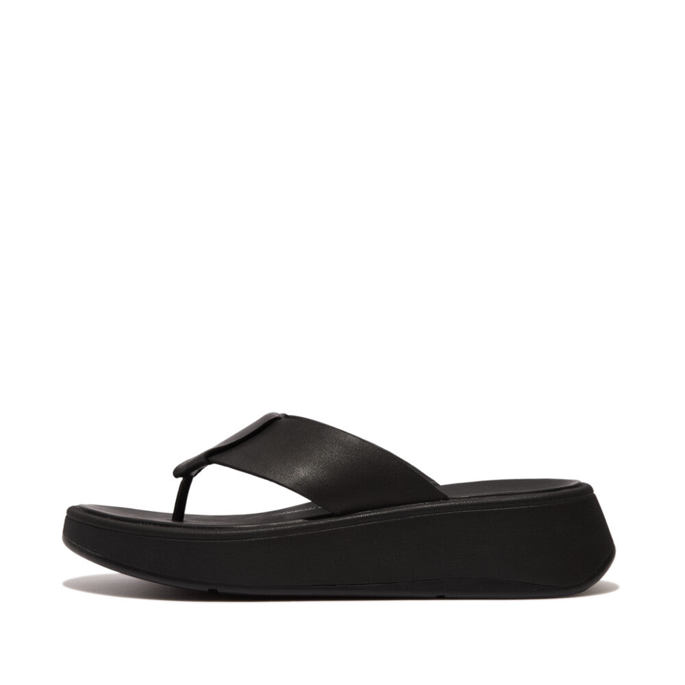 Black Chunky Sandal Toe Post Flip Flops