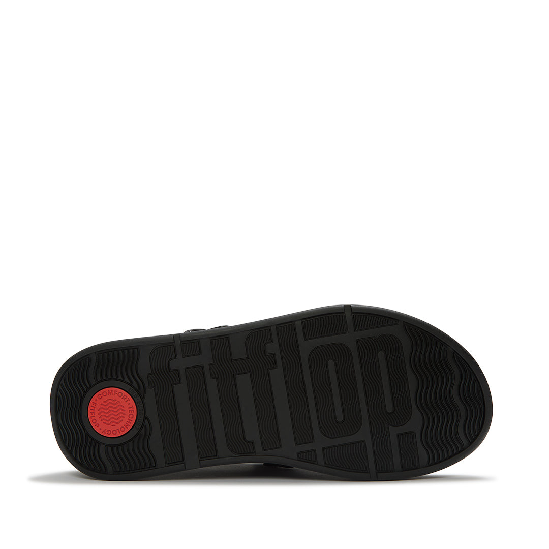 FitFlop F-MODE Fringe Sandals featuring a lightweight Microwobbleboard™ midsole with triple-density cushioning and a durable everyday grip outsole.