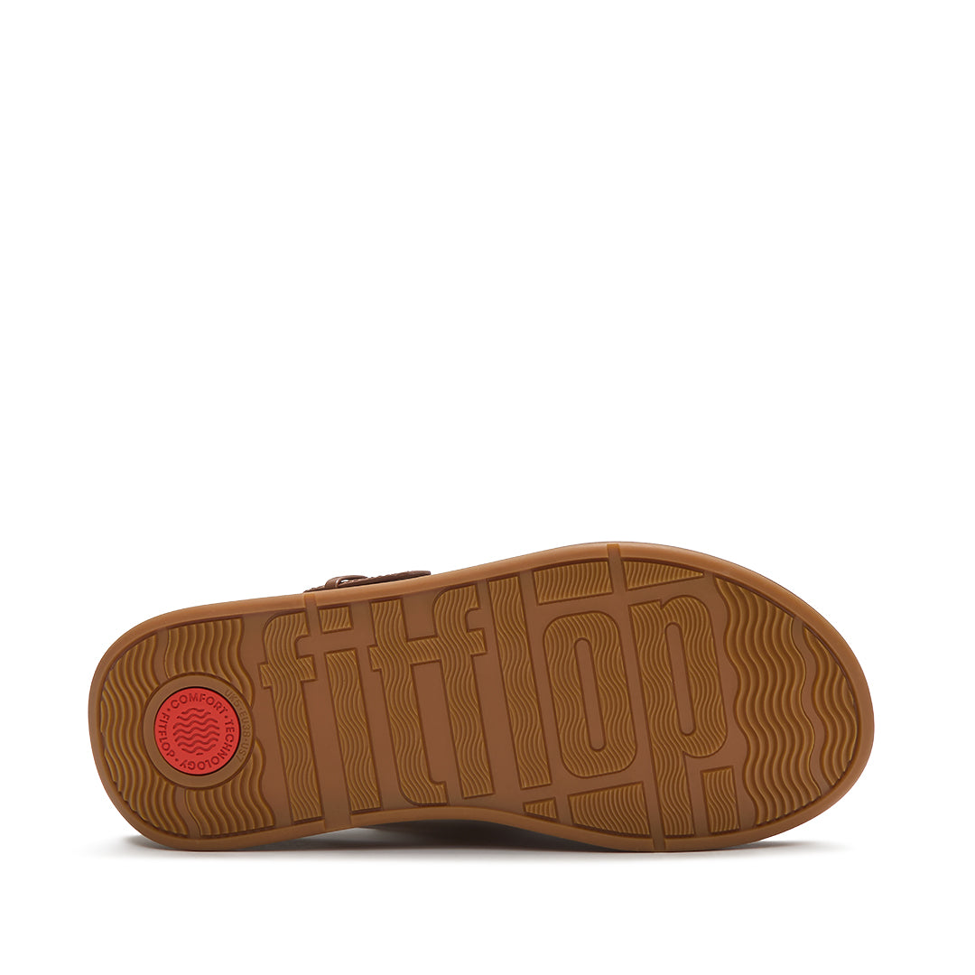 FitFlop F-MODE Fringe Sandals featuring a lightweight Microwobbleboard™ midsole with triple-density cushioning and a durable everyday grip outsole.