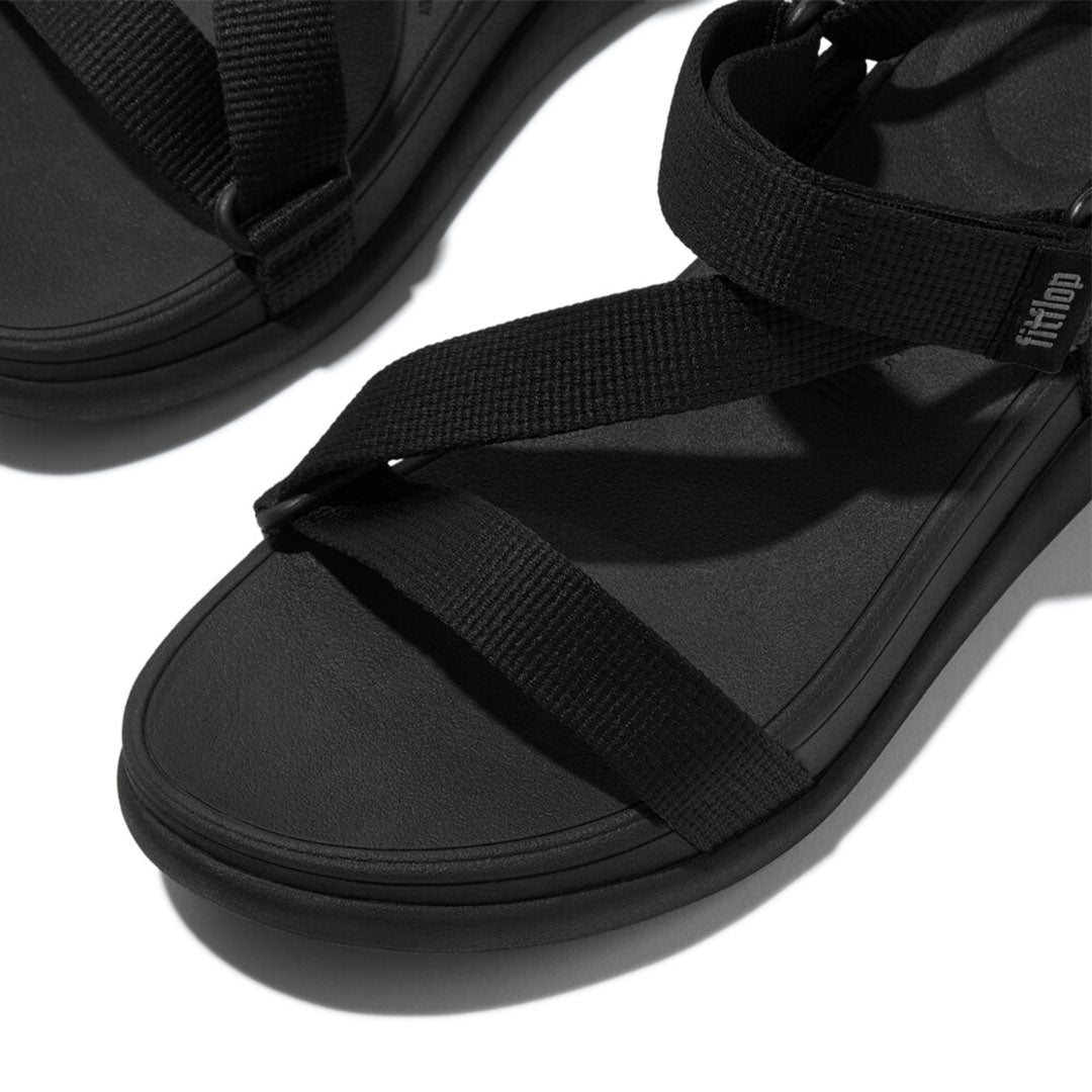 F-MODE Go Adj. Webbing Flatform Z-strap Sandals
