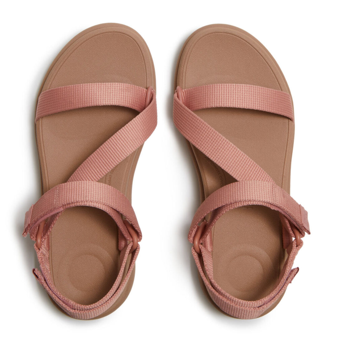 F-MODE Go Adj. Webbing Flatform Z-strap Sandals