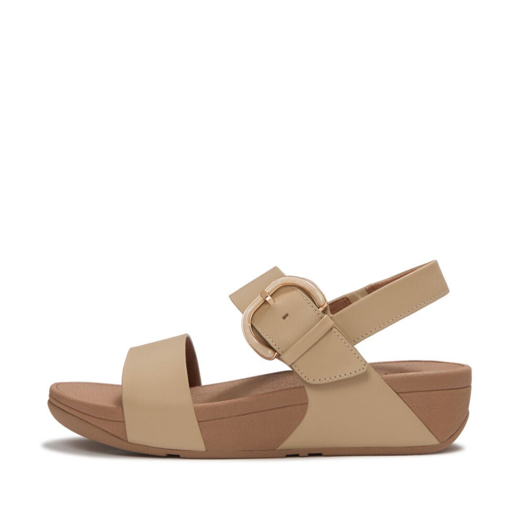 LULU Resin-buckle Leather Back-strap Sandals