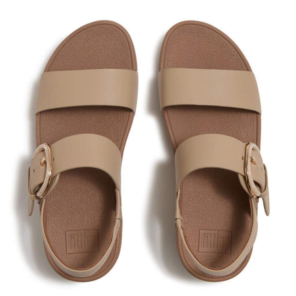 LULU Resin-buckle Leather Back-strap Sandals