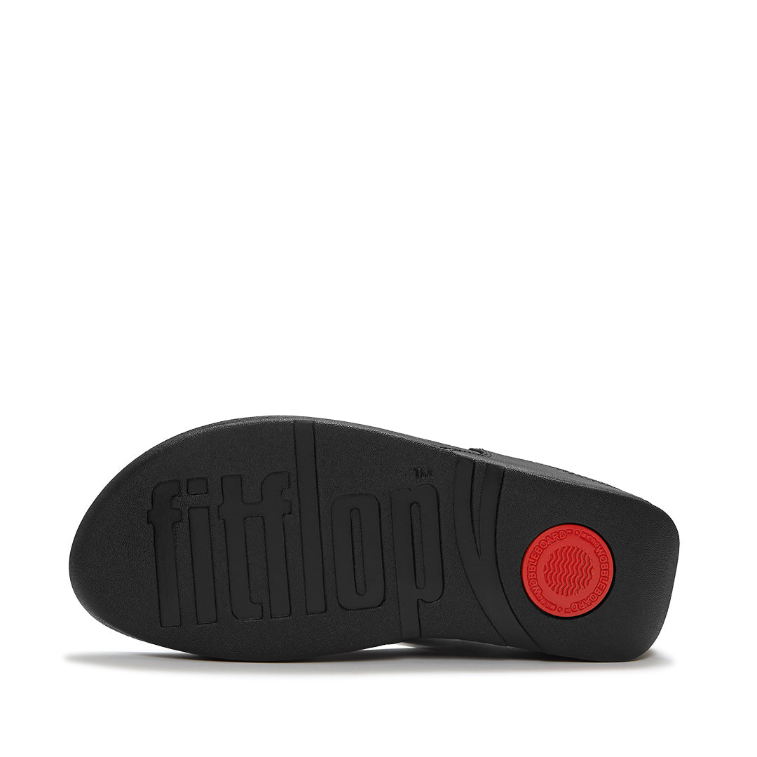 FitFlop LULU Beaded Toe-Post Sandals featuring triple-density Microwobbleboard™ cushioning and an everyday grip outsole.