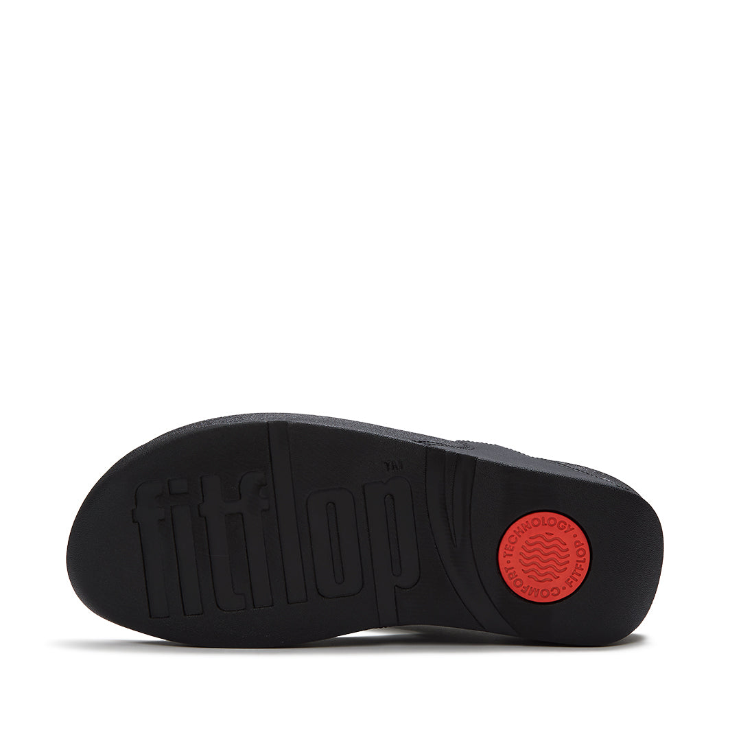 FitFlop LULU Disc-Cluster Toe-Post Sandals featuring triple-density Microwobbleboard™ cushioning and an everyday grip outsole.