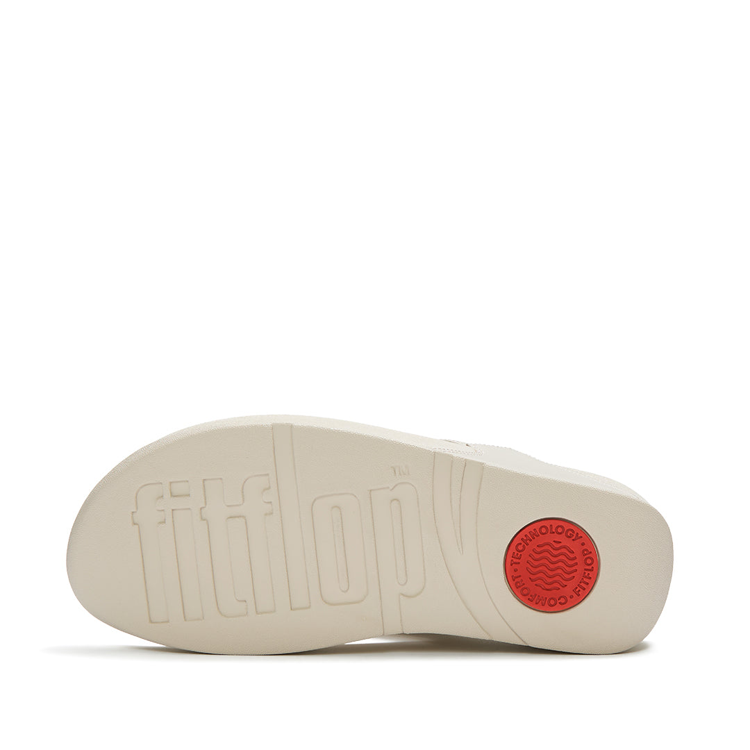 FitFlop LULU Disc-Cluster Toe-Post Sandals featuring triple-density Microwobbleboard™ cushioning and an everyday grip outsole.