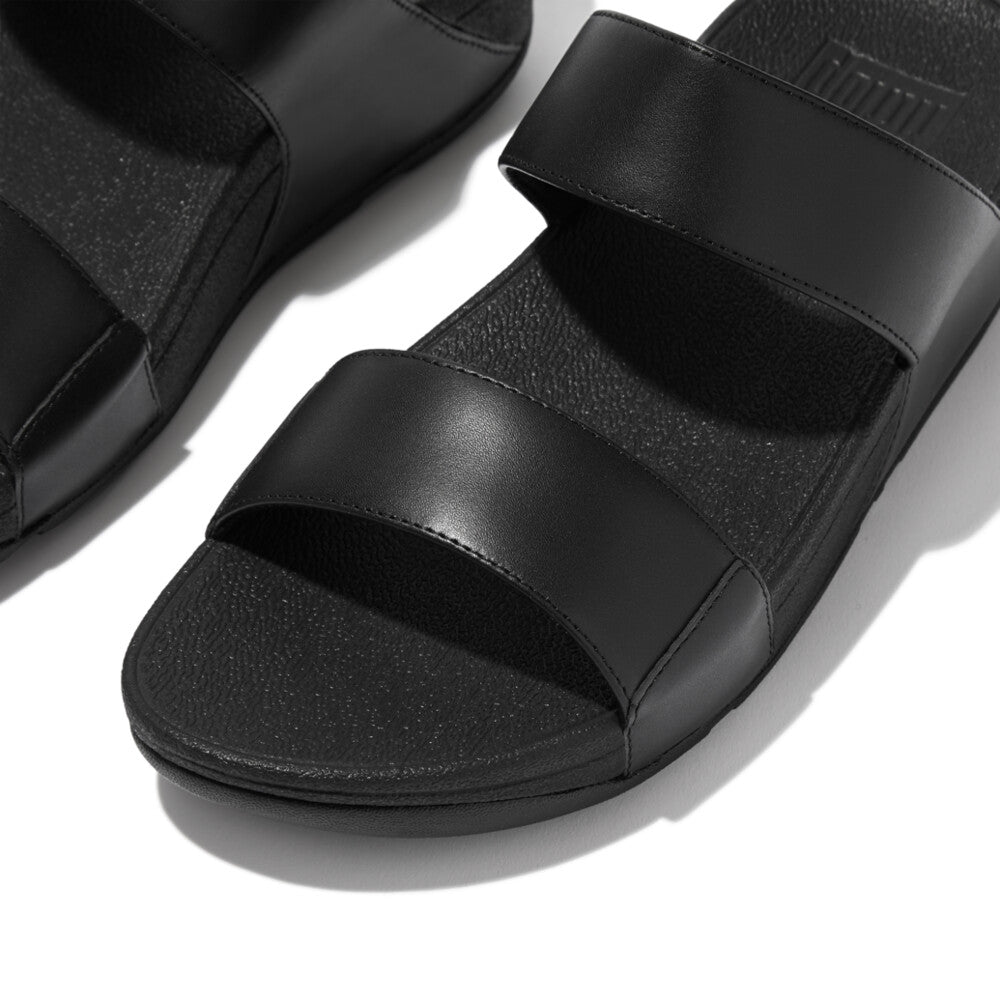 FitFlop Lulu Leather Slides Black – FitFlop Australia