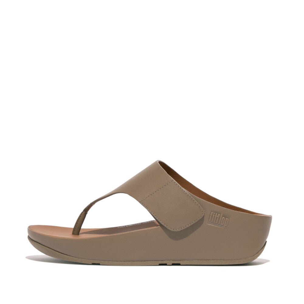 FitFlop Shuv Adjustable Leather Toe Post Grey – FitFlop Australia