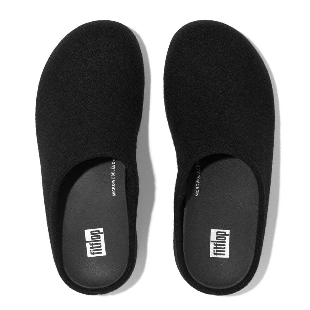 FitFlop Shuv Felt Clogs Black – FitFlop Australia