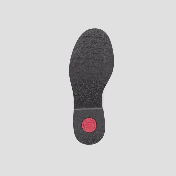 PLATFFORMS Graphic-weave Leather Heeled Slides