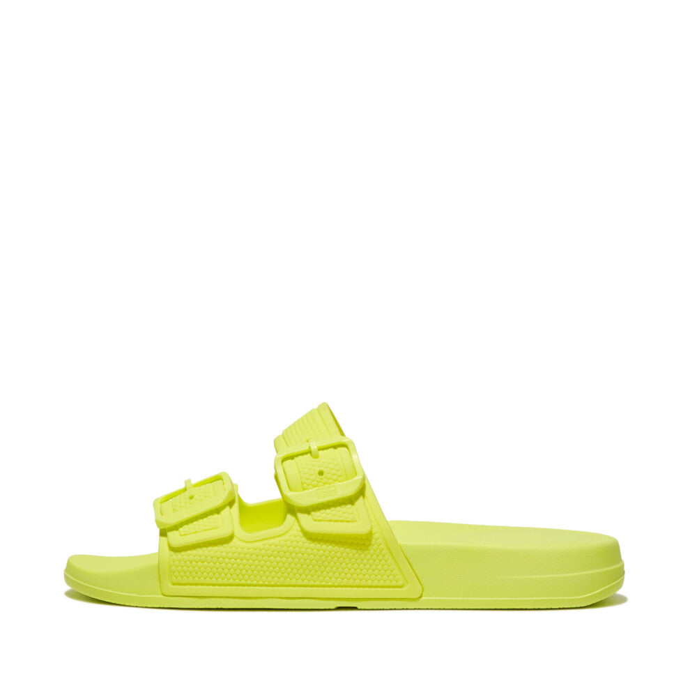 FitFlop iQushion Two Bar Buckle Slides Yellow – FitFlop Australia